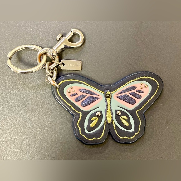 Coach Butterfly Key Ring/Bag Charm (F26789) - Picture 2 of 6